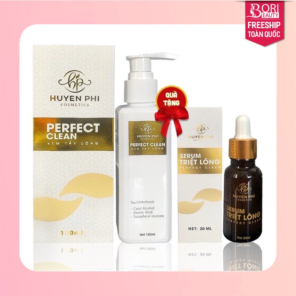 Kem tẩy lông huyền phi tặng kèm serum triệt lông