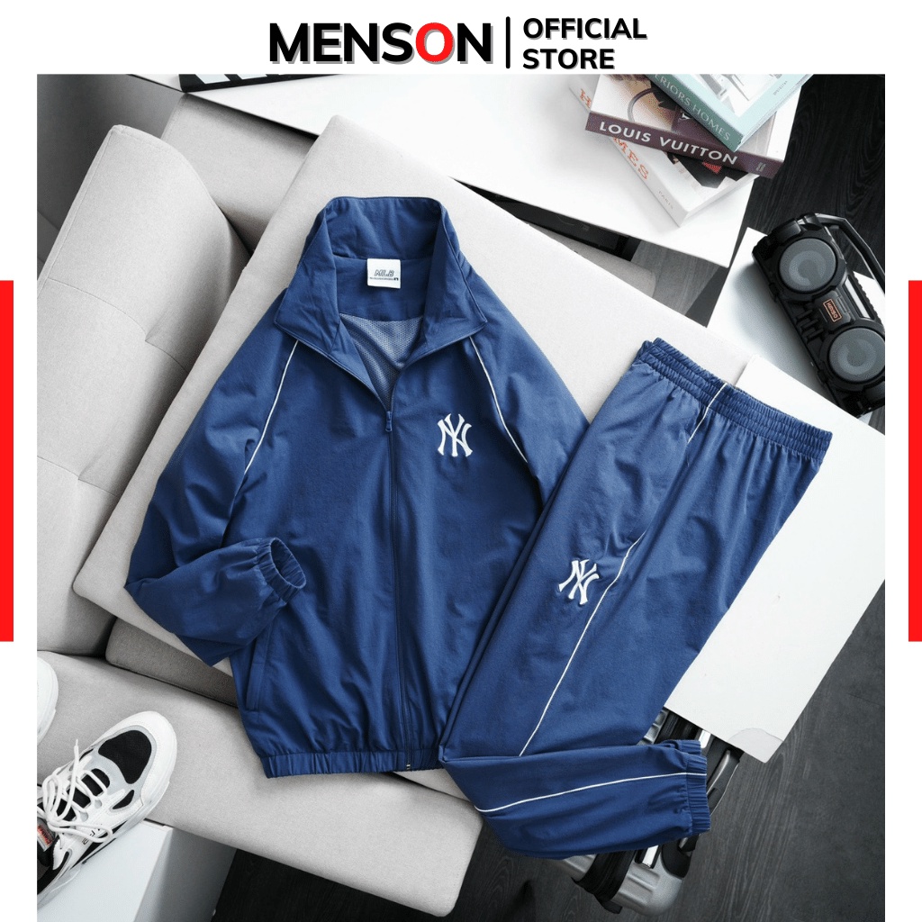 Bộ áo gió nam cổ chữ V hai lớp lót bông dày dặn Hàng cao cấp Menson MSO32 Set đồ mùa đông thể thao