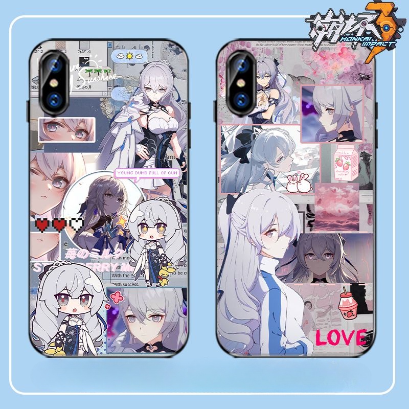 Honkai Impact 3 Bronya Case Compatible with iPhone Apple 13 Sublime Silver Wing Frosted Soft Case