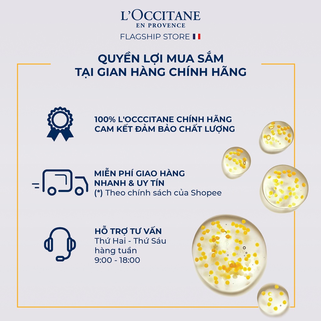 Kem Dưỡng Ẩm Chuyên Sâu Shea Chestnut Ultra Body Cream  100ml & Kem Tắm L'Occitane Bơ Đậu Mỡ Hạt Dẻ Shea Chestnut 250ml