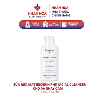 Sữa rửa mặt Eucerin pH5 Facial Cleanser cho da nhạy cảm chai 400ml