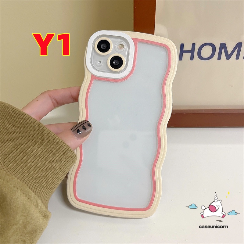 Ốp Điện Thoại Viền Lượn Sóng Màu Kẹo Tương Phản Sang Trọng Cho iPhone 7plus 8plus 7 8 6 6s Plus XR X XS Max SE 2020 11Pro Max