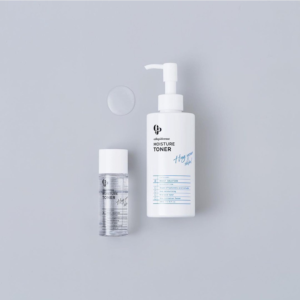 Nước hoa hồng giúp sáng da cải thiện nếp nhăn CELEPIDERME HUG YOUR SKIN MOISTURE TONER