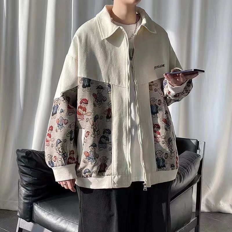 Áo Khoác Nam Tay Dài Cổ Vuông Phong Cách Nhật Bản Mới