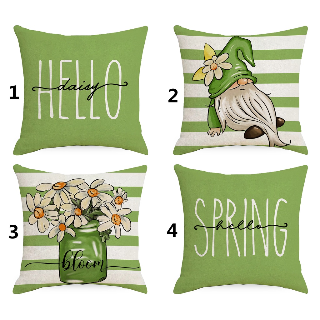 60 × 60.50 × 50.45 × 45.40 × 40.Vỏ Gối Hình Vuông Bằng Vải Lanh In Họa Tiết Hoa Lá Trang Trí Nhà Cửa