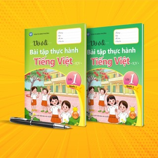 Bộ vở ô li bài tập thực hành tiếng việt lớp 1 (bộ Kết Nối - 2 quyển)
