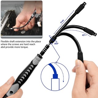 130 IN 1 Precision Screwdriver Set, Computer Repair Tool Kit with 120 Screwdriver Bits, Screwdriver Kit with Magnetizer