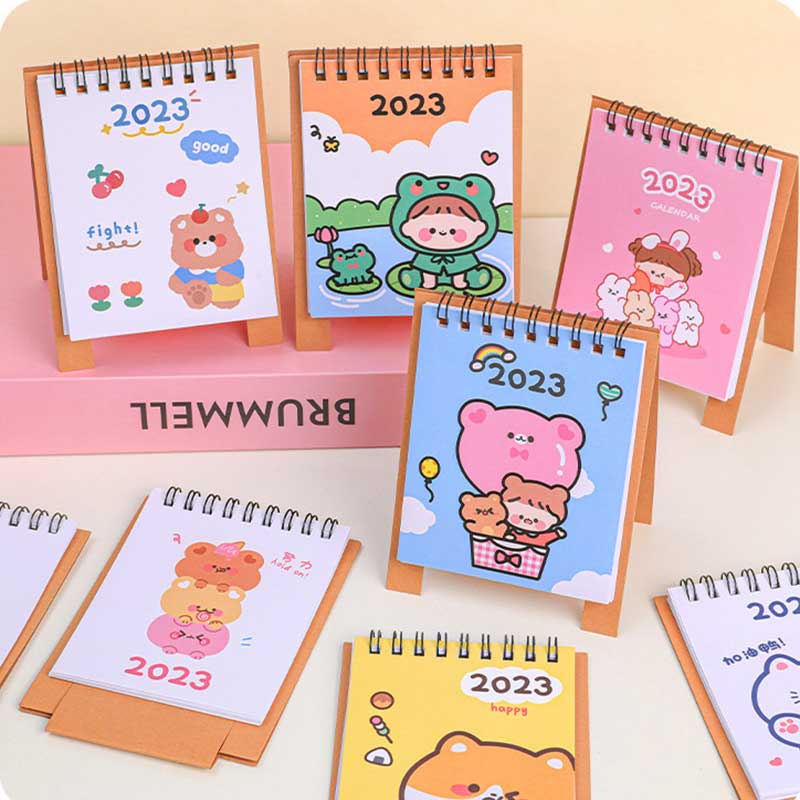 Lịch Để Bàn 2023 Mini Họa Tiết Hoạt Hình Dễ Thương 2023