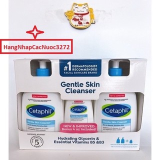 Sét 2 chai sữa rửa mặt cetaphil mỹ