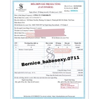SON BERNICE CHÍNH  HÃNG 2023