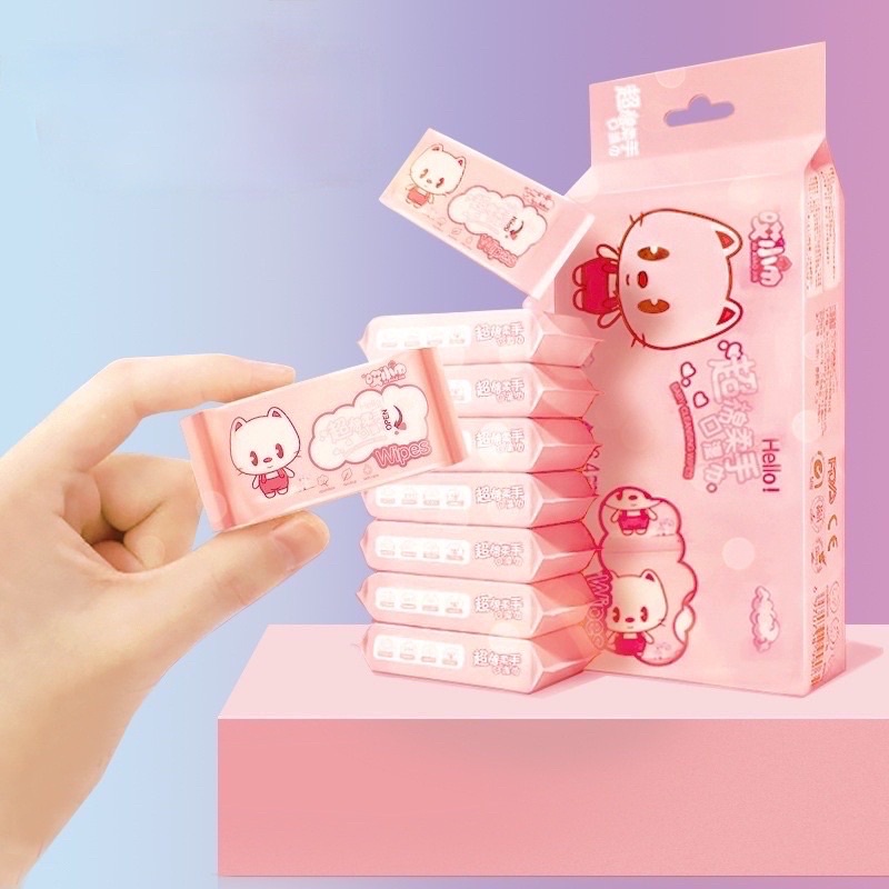 Gói khăn ướt mini tiện dụng (gói lẻ) (6 lần rút)