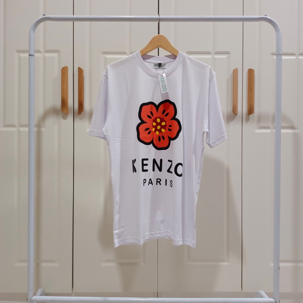 Áo Thun Xanh Lá In Chữ Thập Kenzo Font