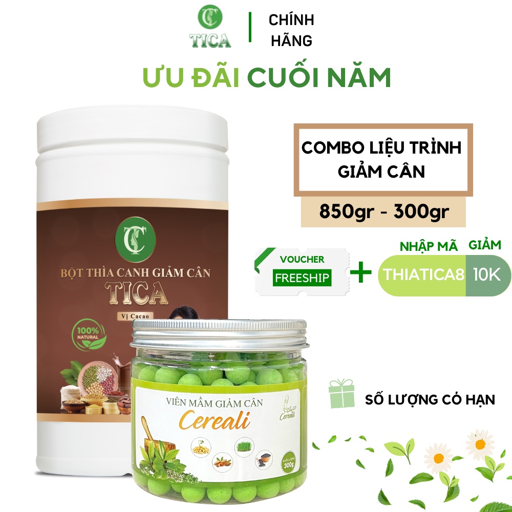Combo giảm cấp tốc giảm ngay 4kg 1 liệu trình , giảm mỡ bụng , giảm cân toàn thân an toàn nhanh chồng hiệu quả - Tica