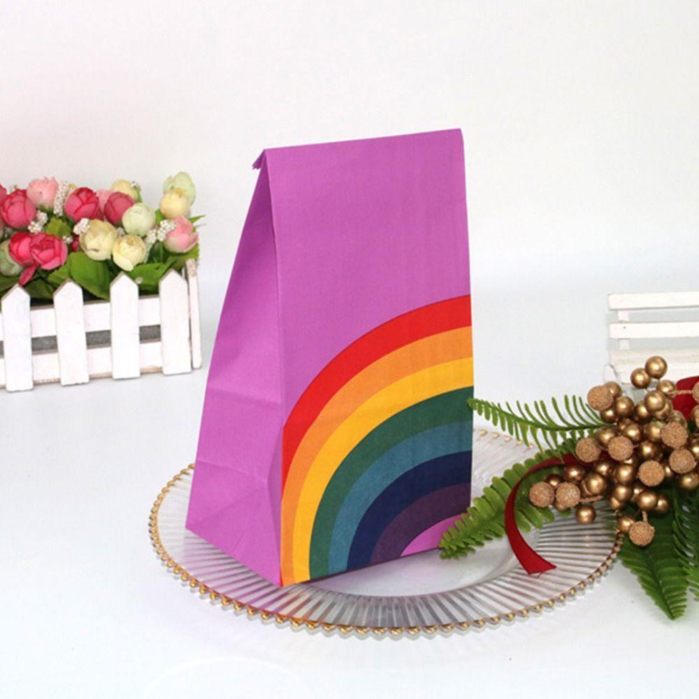 Set 40 Túi Đựng Kẹo Đáy Vuông Chống Dầu Trang Trí Nhà Cửa