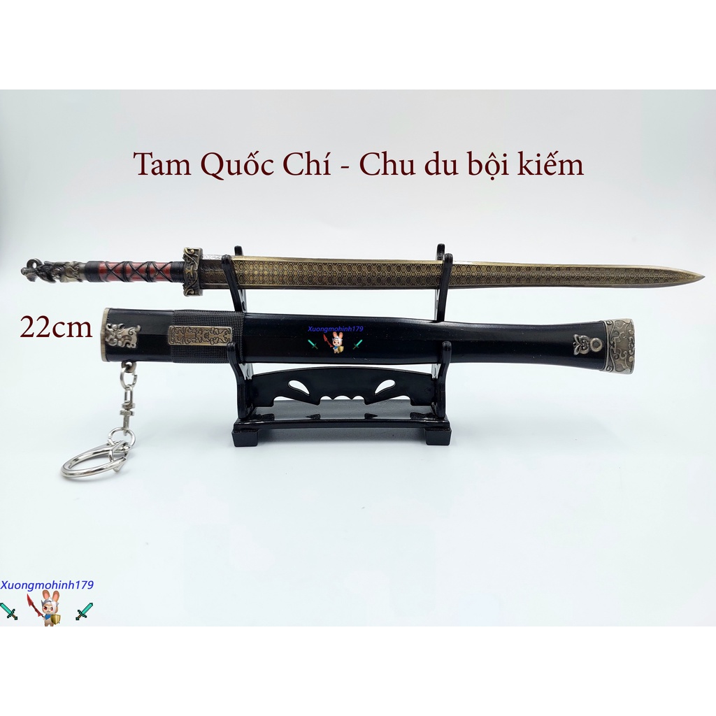 Mô hình sưu tầm Tam Quốc Chí - Chu Du bội kiếm K 123