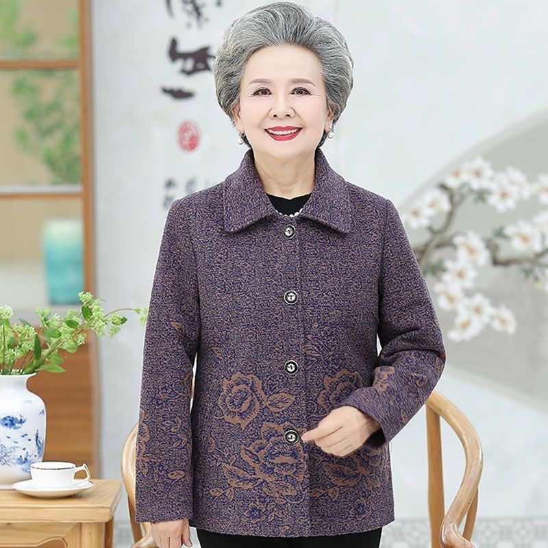 Áo khoác dạ cho người già hàng Quảng Châu cao cấp
