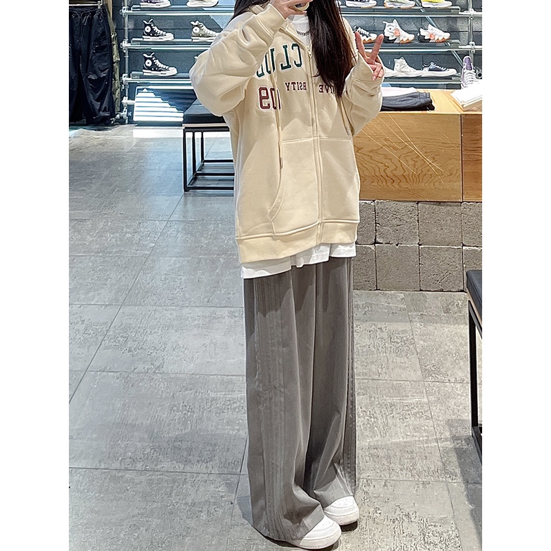 NRVP Quần Thể Thao Dài Dáng Rộng Phong Cách Thời Trang Hàn Quốc