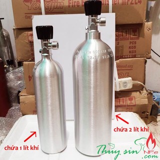 [HỎA TỐC] Vỏ nhôm 1 lít dùng chứa khí CO2, N2O, O2...- Mua nhiều giảm giá