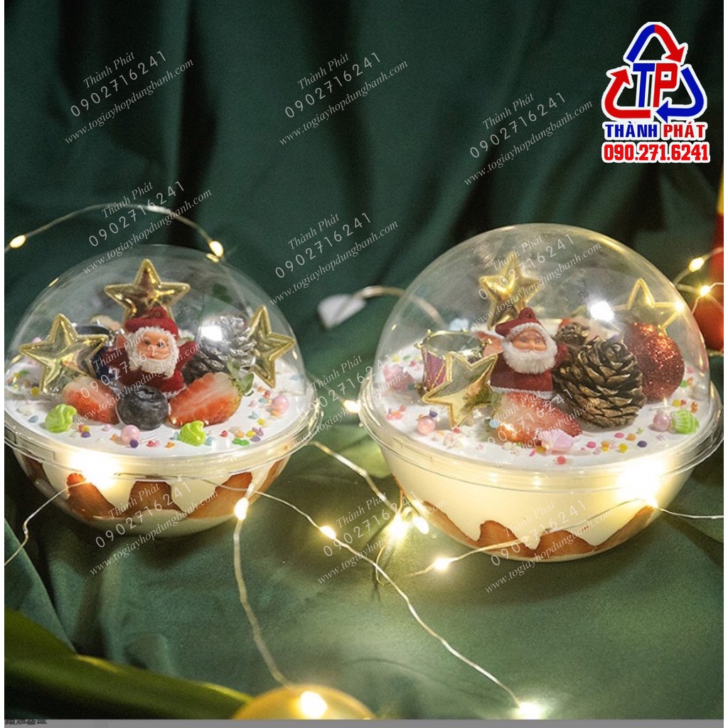 50c Hộp cầu lớn 650ml đựng bánh lạnh tiramisu - quà tặng valentime - ngày tình yêu - kỉ niệm - quà giáng sinh