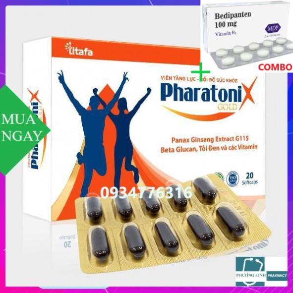 Combo Bedipanten 100mg +  Sản phẩm Pharatonix Gold hỗ trợ nâng cao sức khỏe