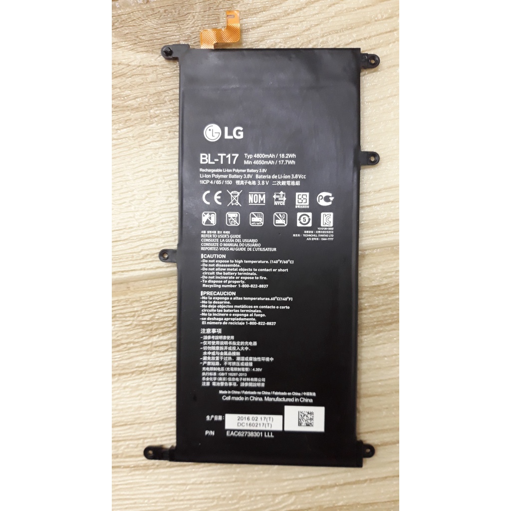 PIN MÁY TÍNH BẢNG LG G Pad II 8.3 LTE hàng zin tháo máy sức khỏe good