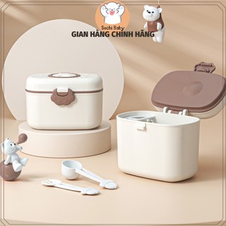 Hộp đựng sữa bột gấu hàn giúp bảo quản sữa bột hiệu quả cho bé , dung tích 380ml- 550ml sochi baby sp304