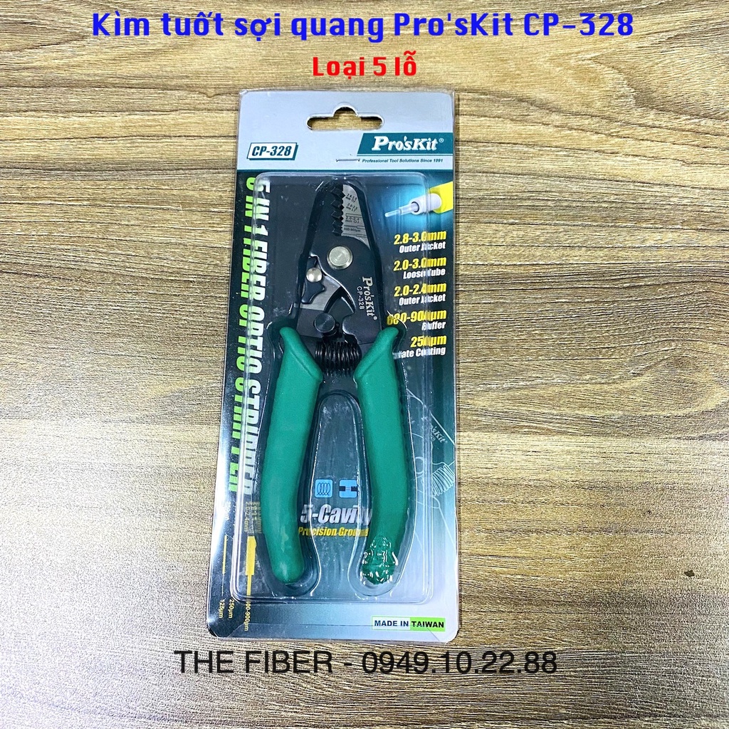 Kìm tuốt sợi quang Pro'sKit CP-328