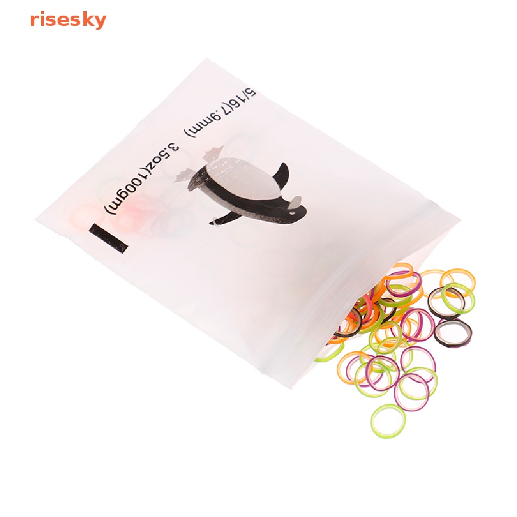 Set 100 Dây Thun Buộc Tóc Chỉnh Hình Nhiều Màu Sắc