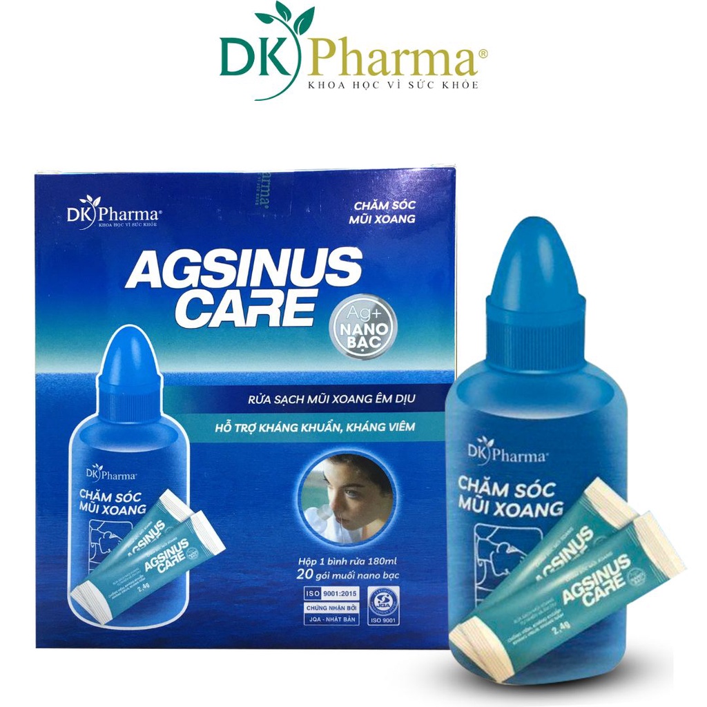 Bình vệ sinh mũi DKPHARMA AGSINUS CARE HỘP 5 GÓI