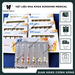 File máy nội nha , Trâm máy nội nha, hãng SC PRO File dẻo , kháng gãy , hàng chính hãng