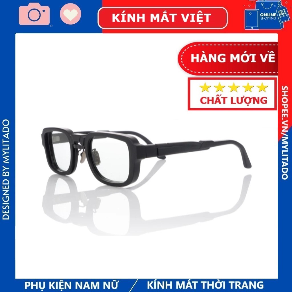 Kính mát Kuboraum Maske N12 Cao Cấp , gọng kính chân cốt kim loại bền đẹp