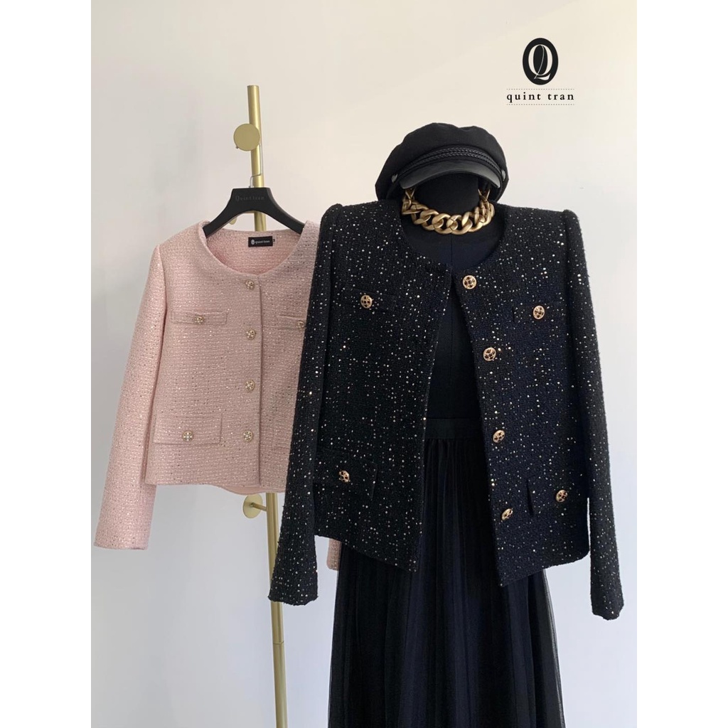 Áo khoác CELIA TWEED kim sa