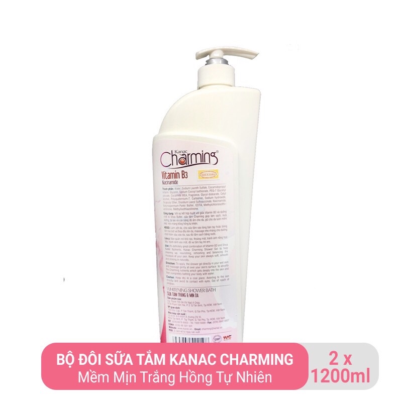 Combo 2 Chai Sữa tắm Charming 1200ml