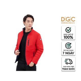 Áo khoác phao Nam 3 lớp DGCs chần bông nano bạc chống thấm nước, khóa kéo dáng suông mặc được 2 mặt WAJK2030M