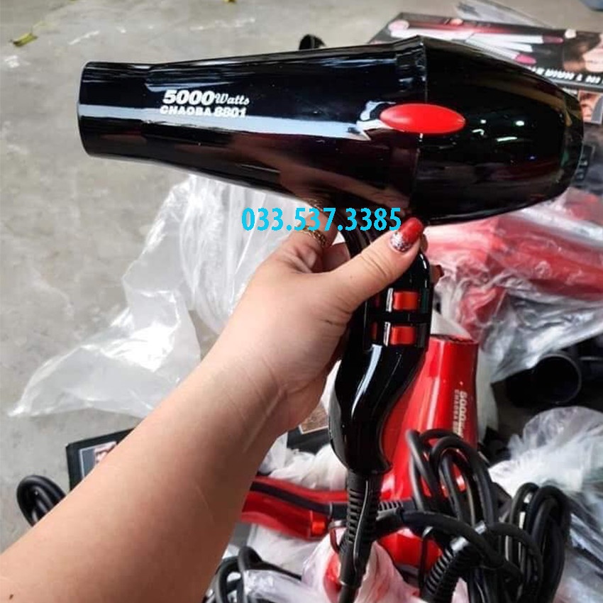 Máy sấy tóc, máy sấy tóc mini 8801 công suất 5000W
