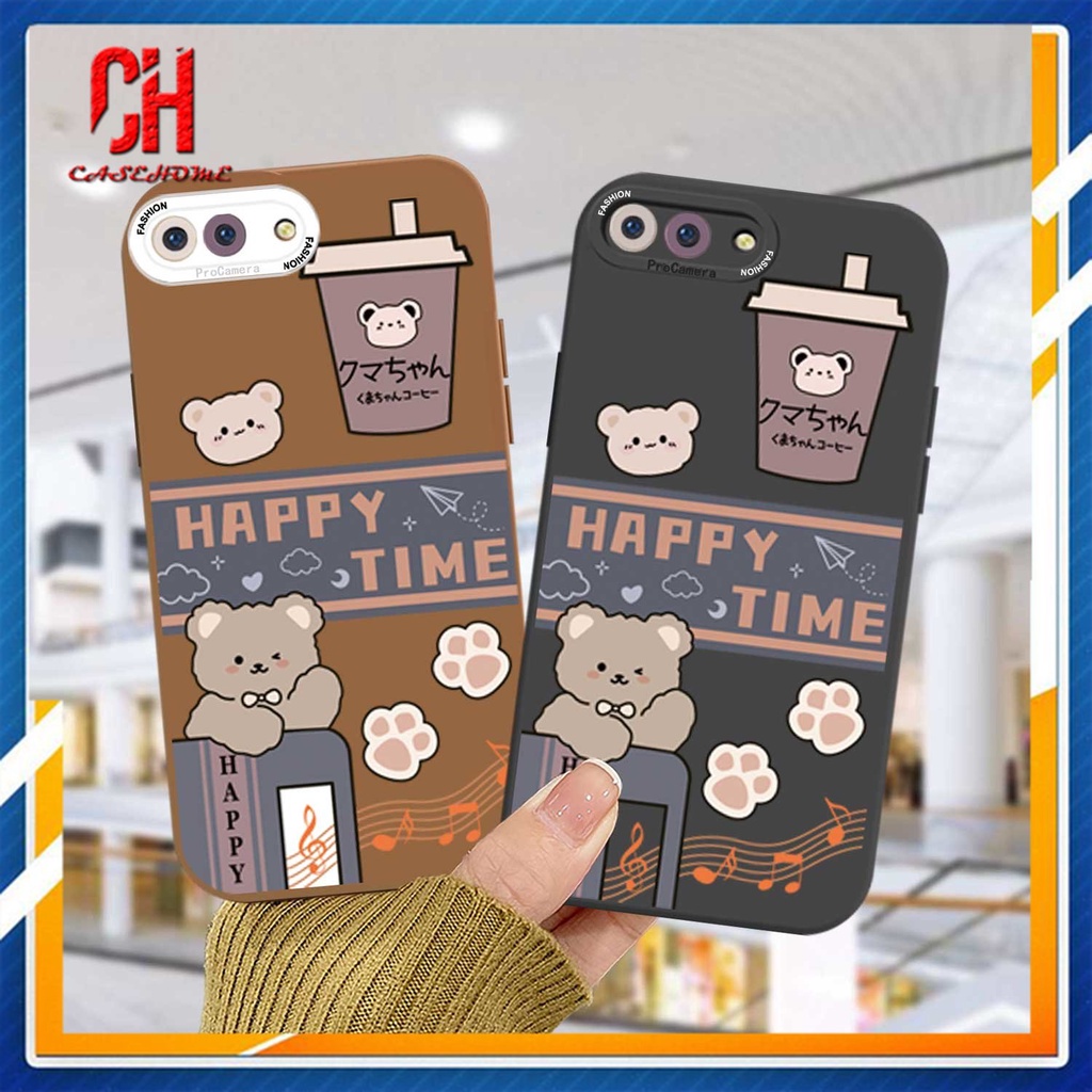 Ốp Điện Thoại Mềm In Hình Gấu Cho OPPO A15 A54 A5S A3S A16 A95 A7 A5 A9 A31 A53 2020 A12 A1K A16K A54S Reno 4 5F 4F A74 A15S A52 A11K A92 A35 A11 A93 A32 A72 A94 A53S F17 PRO A16S A12S