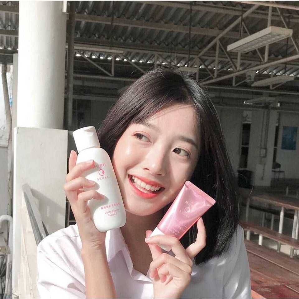 Serum Chống Nắng, Nâng Tông, Dưỡng Trắng Da Senka Aqua Bright Serum In CC SPF50+/PA++++