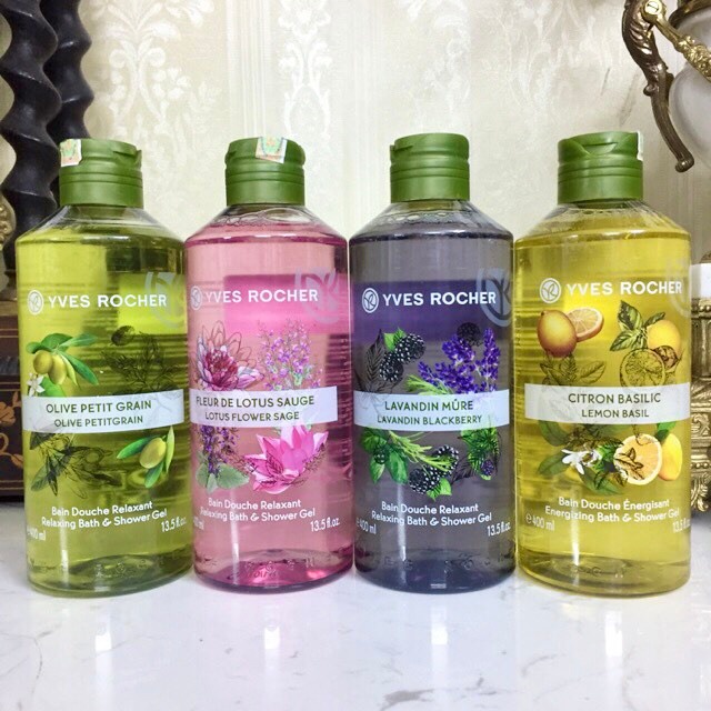 Sữa tắm Yves Rocher gel 400 ml nhiều hương