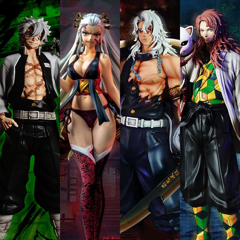 Mô Hình Nhân Vật Anime Demon Slayer Daki / Giyuutarou / Kokushibo / Inosuke / Sabito / Uzui Tengen / Kibutsuji Muzan