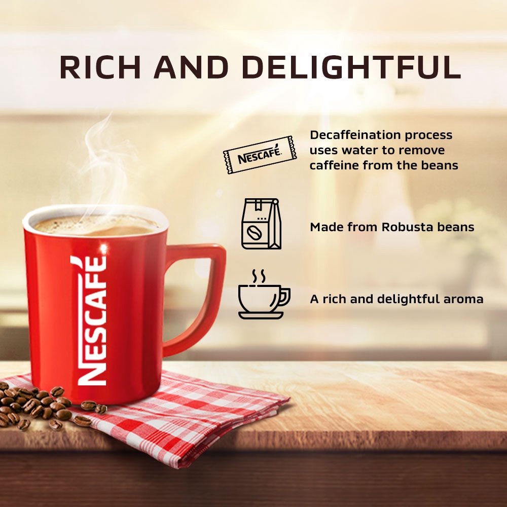 Cà Phê Hòa Tan Tách Caffeine NESCAFÉ Classic Decaf Malaysia 100g