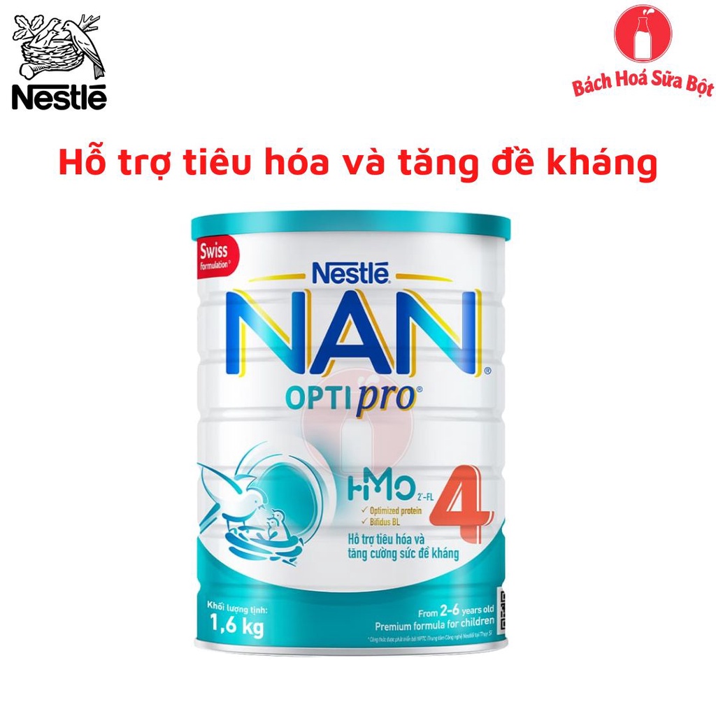 Sữa Bột Nestlé NAN OPTIPRO PLUS 3/4 HMO Lon 900g/1.5kg