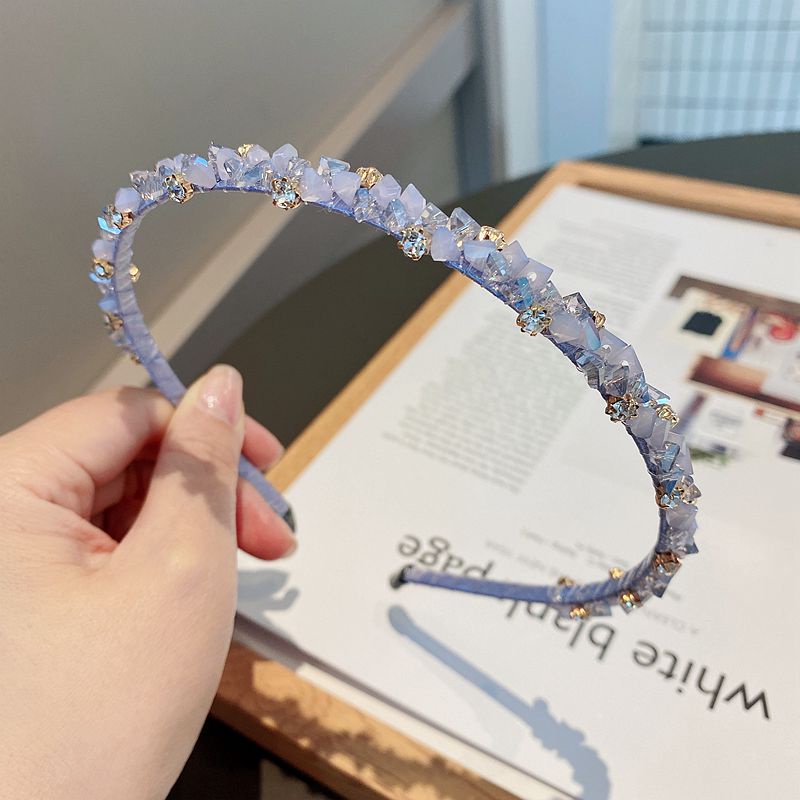 Korean Fashion Versatile Crystal Hair Band 2022 New Tide Temperament Headband Bangs Hairbands Female Hair Accessories