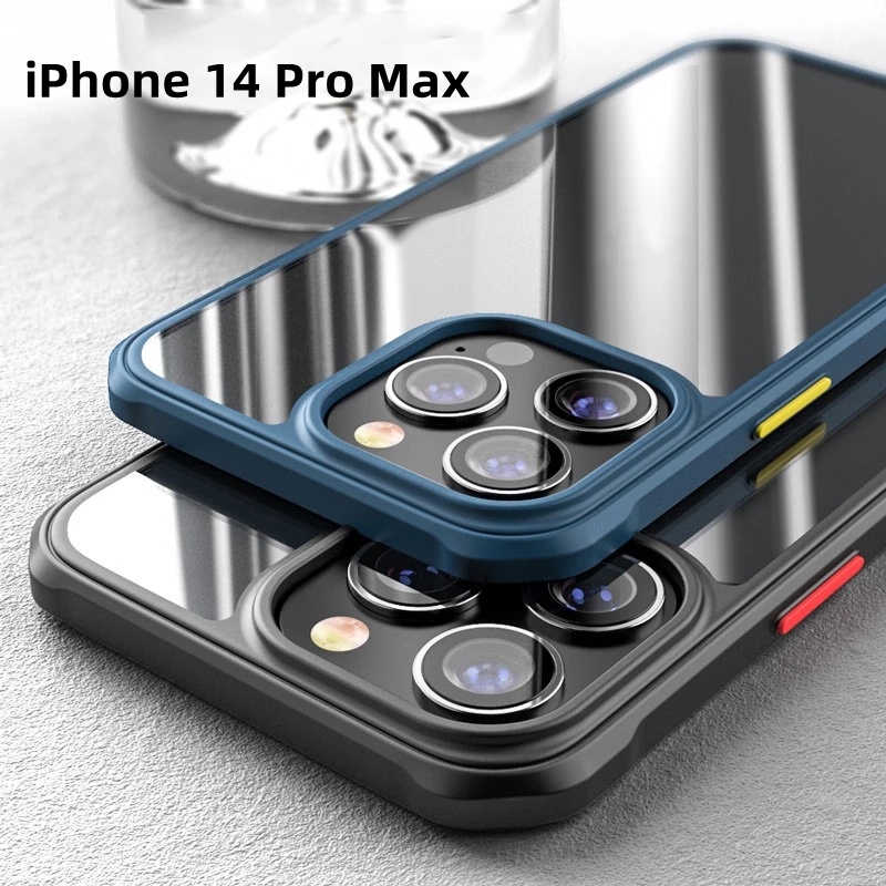 Ốp Điện Thoại acrylic Trong Suốt Chống Trượt Sang Trọng Cho iPhone 14 13 12 11 Pro Max 14 Plus