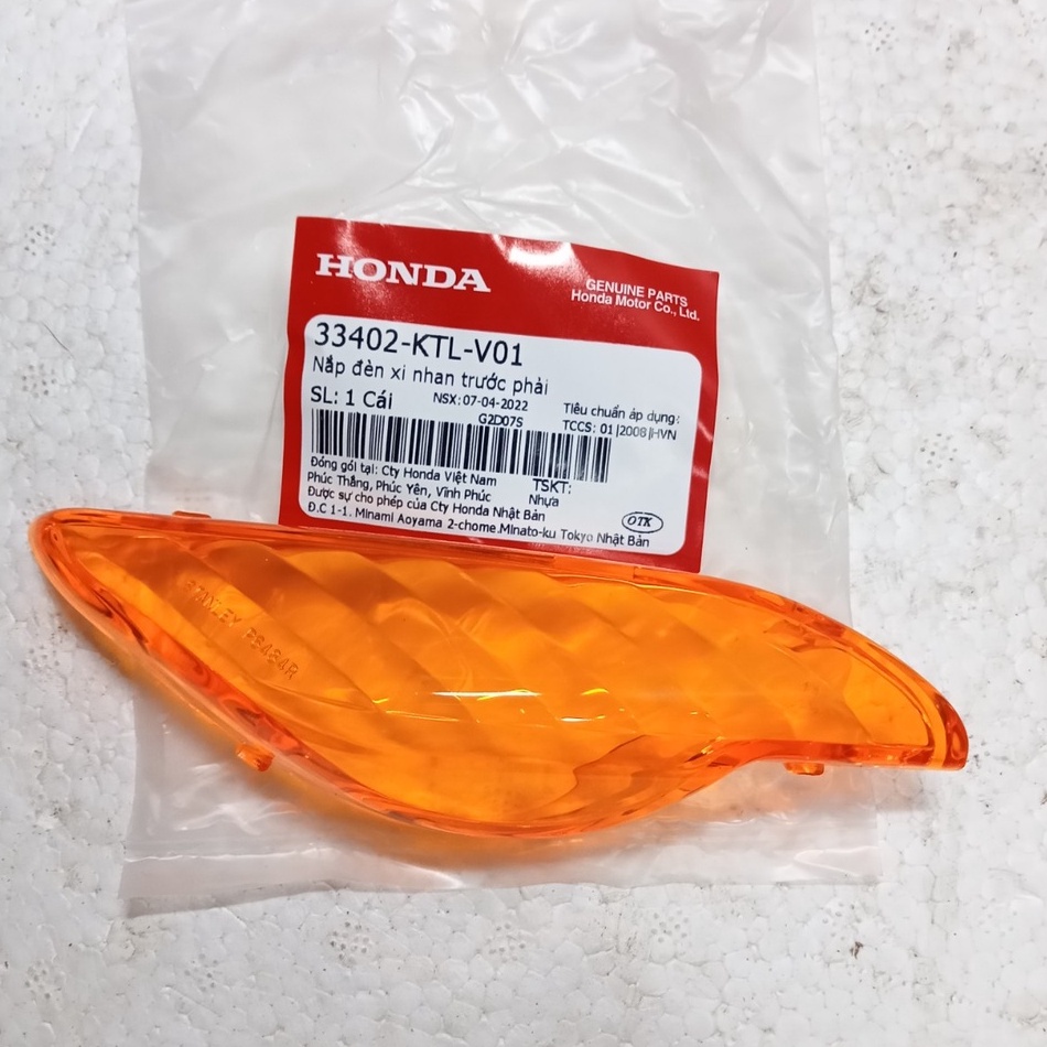 Nắp xi nhan cam trước sau Wave A 2006-2020 Hàng Honda Chính Hãng