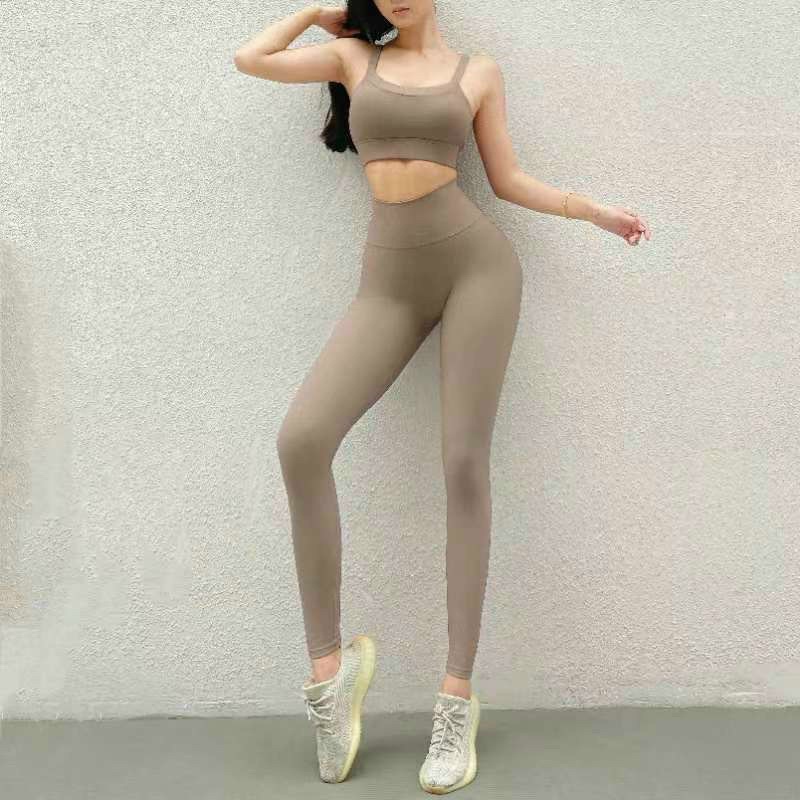 Set bộ thể thao gym yoga Naqi thun gân vải mềm mịn