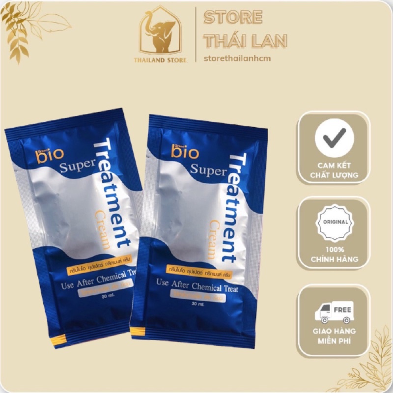 Ủ tóc Bio Super Treatmen Thái Lan màu xanh 30ml