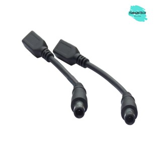 Đầu chuyển Sạc HP, Dell chân Kim nhỏ ra chân kim lớn -  Cáp chuyển đổi nguồn 4.5 x 3.0 mm sang 7.4 x 5 mm - TD8426TECH