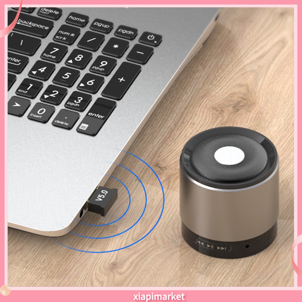 Usb Thu Phát Âm Thanh Bluetooth 5.0 Mini Không Dây Cho Pc Laptop Tai Nghe