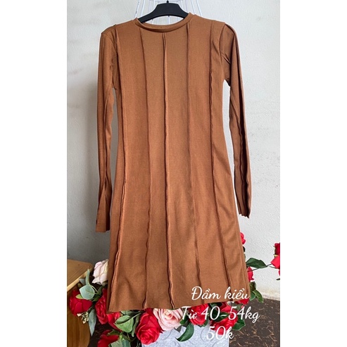 Đầm thu đông chất dạ , len đẹp