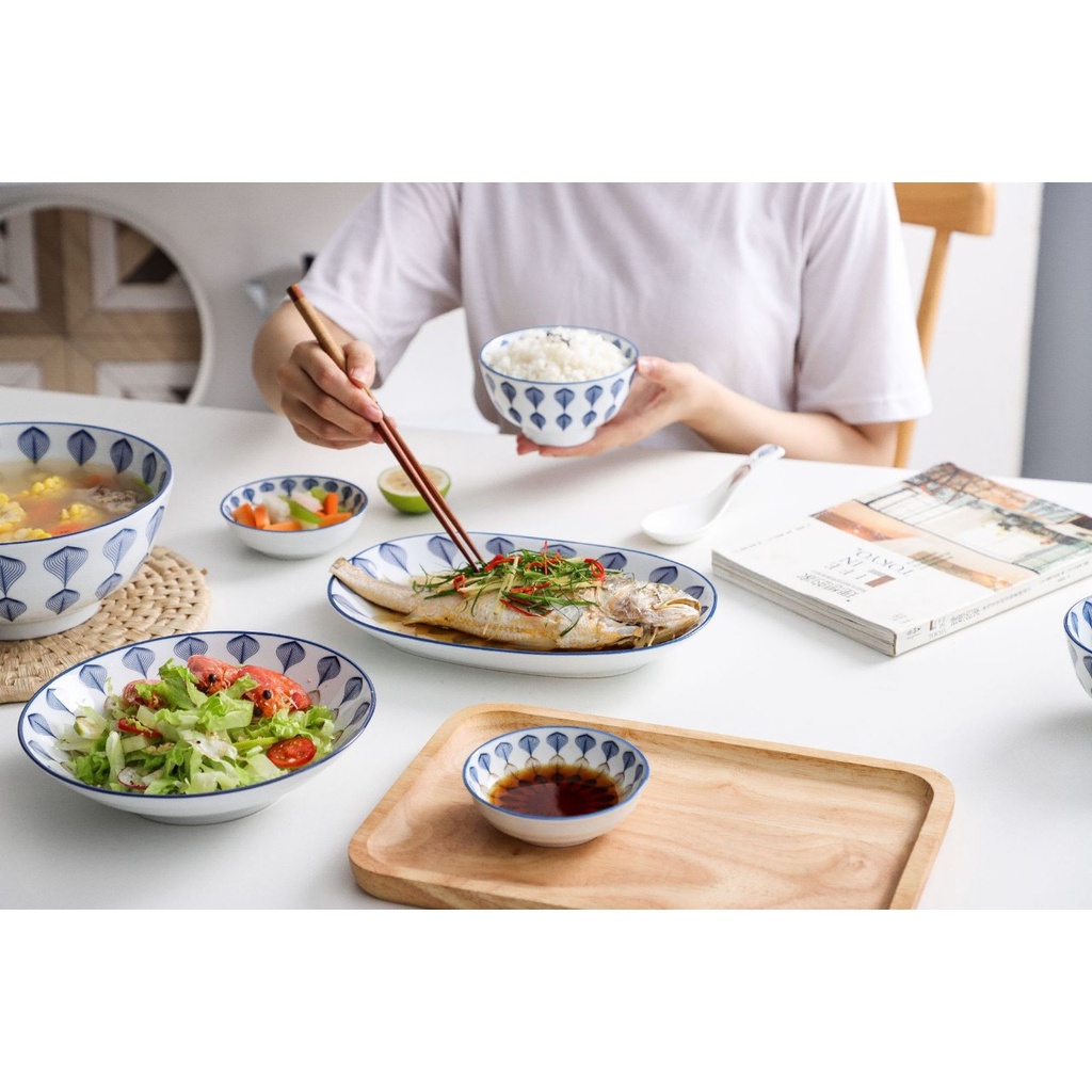 Set bát đĩa 18 chi tiết Phụng Vũ sang trọng - OHOHO HOME